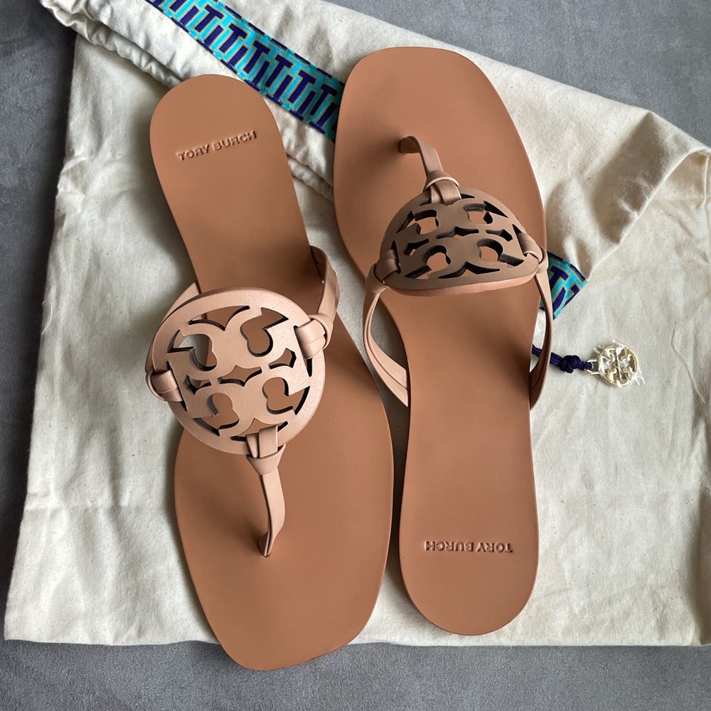 New Tory Burch Miller square toe sandals